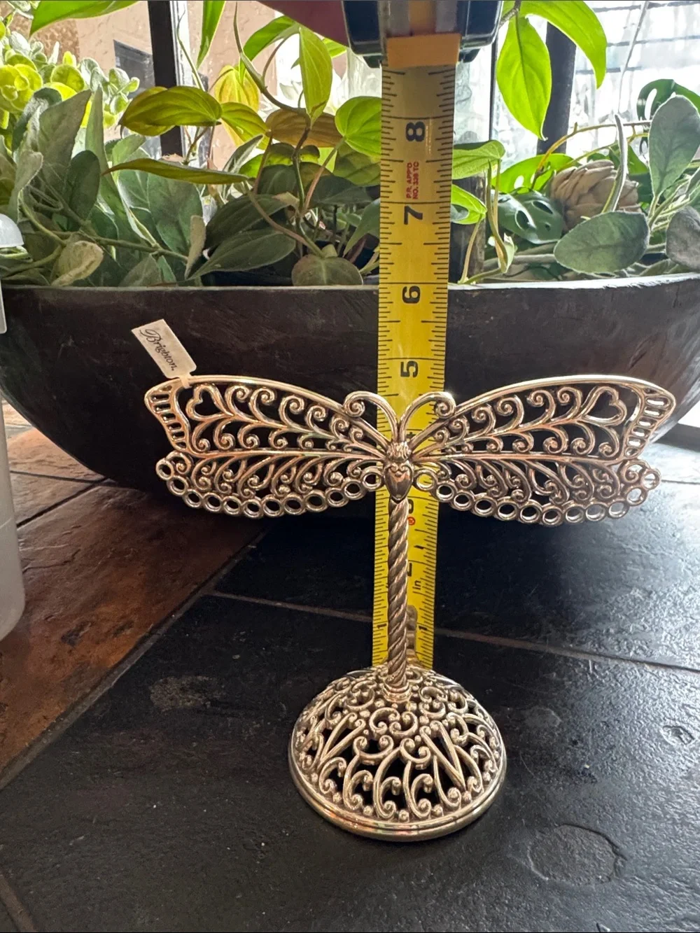 Brighton Silver Filigree Dragonfly Jewelry Stand NEW NWT